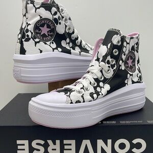Converse WMNS CTAS MOVE HI
WHITE/BLACK/LT ARCTIC PINK A01361C Platforms Sneakers